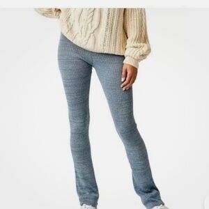 Free People Blue Heathered Skinny Pants